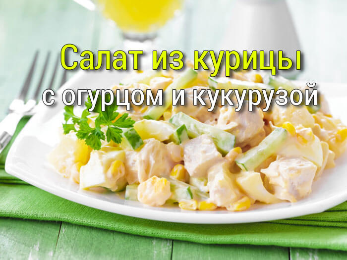 salat-iz-kuritsi-s-kukuruzoi Салат летний  - Простые рецепты - женский сайт