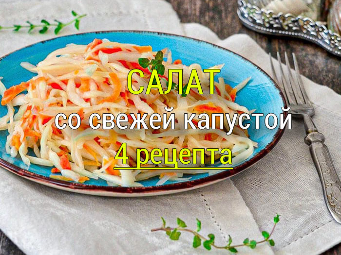 salat-iz-svezheJ-kapusty-0 Капуста "Провансаль" - 4 рецепта маринованной капусты - Простые рецепты - женский сайт
