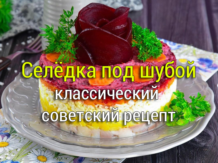 seledka-pod-shuboi Салат со свежей капустой - 4 рецепта - Простые рецепты - женский сайт